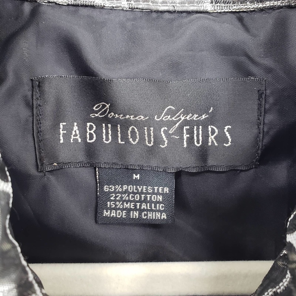 Fabulous Furs Silver Croc-Embossed Jacket - Picture 3 of 8